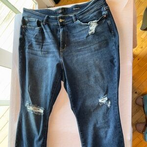 Judy Blue Dark Wash Boyfriend Jeans 20W